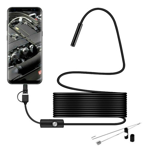 Camara Endoscopica Usb Y Tipo C Con Luz Led Diginet 0