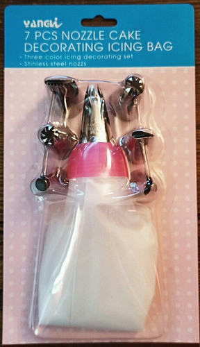 Juego 7 Picos Punteros Grandes Repostería + Manga + Acople 0