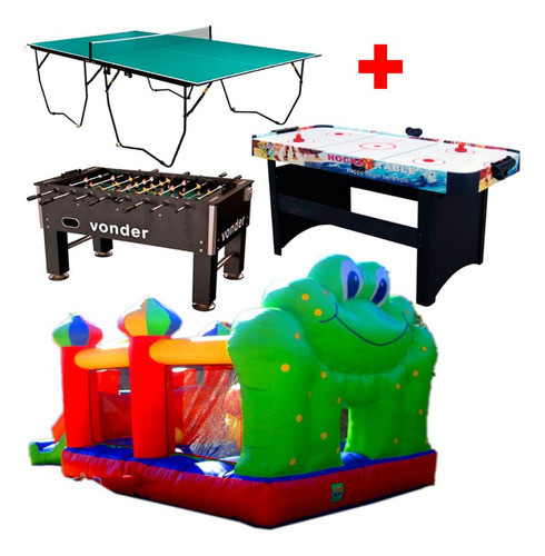 Alquiler Juego Inflable N°4 Futbolito Ping Pong Y Tejo H Y T 0