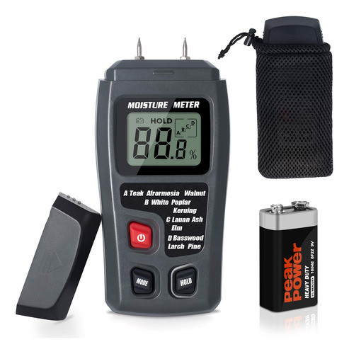 0 ~ 99.9% Digital De Humedad Madera Medidor Detector Humedad 0