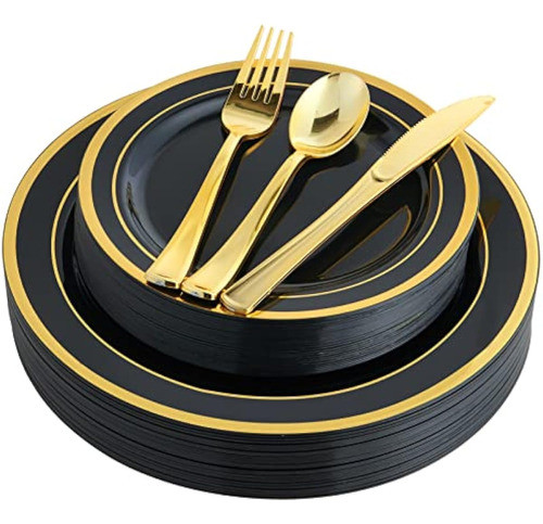 125 Platos De Plástico Para Cena De Halloween, 0