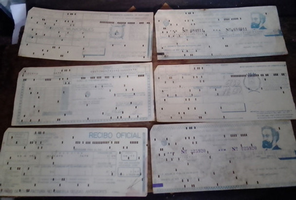 Antiguos Recibos De Ose Imm Educación Primaria Etc Años 70's 0