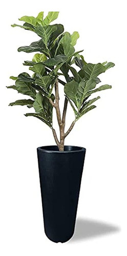 Maceta De Jardín Elly Décor De 24 Pulgadas Con Drenaje, Alta 0