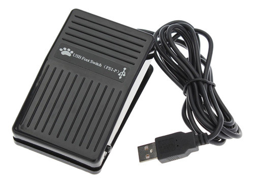 1 Pcs Jogo Preto Usb Único Pedal Pedal Invólucro Plástico 0