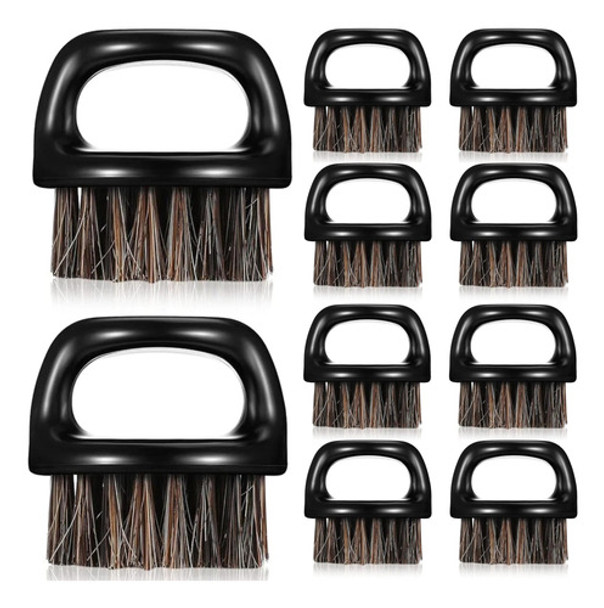 Kit 10 Escovinha Dedos Degrade Disfarce Redonda Barbeiro 0