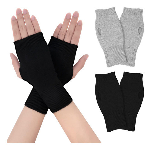 Kinbom 2 Pares De Guantes Unisex De Medio Dedo, Guantes Sin 0