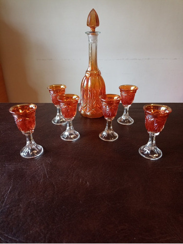 Juego De Licor Antiguo. Impecable. Sin Envío. 0