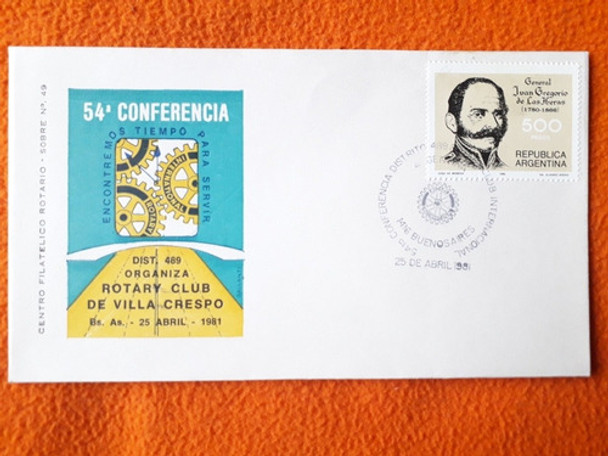 Sobre Conmemorativo Rotary Club Del Barrio De Villa Crespo 0 Sobre Conmemorativo Rotary Club Del Barrio De Villa Crespo 0