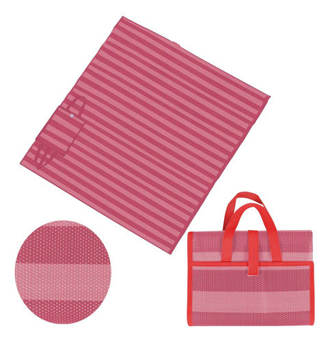 Esteira De Praia Casal Polipropileno Rosa 2,0 X 1,5 M 0