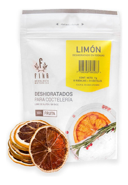 Cítricos Coctelería Limón Deshidratado (rodajas) Garnish 0