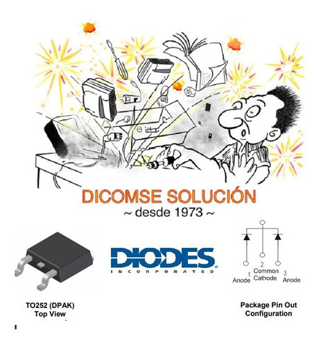 Mbrd10200 CtDiodo 5a 200v Doble Schottky 0
