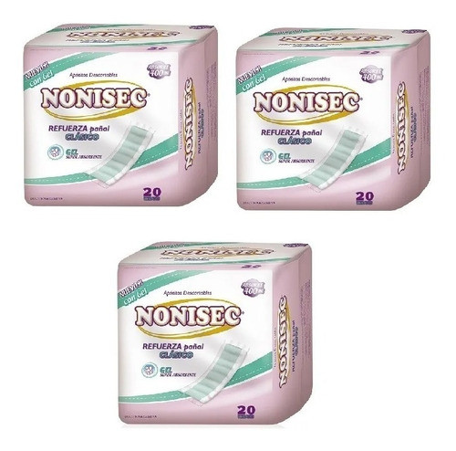 60 Nonisec Refuerza Pañal Clásico Descartable 0