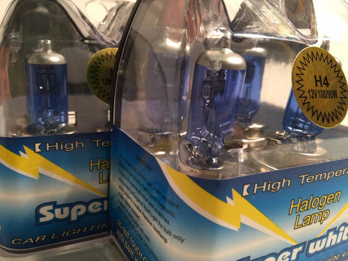 Lampara Halogenas 90/100w H4 Luz Blanca Juego .x 2 Oferta !! 0