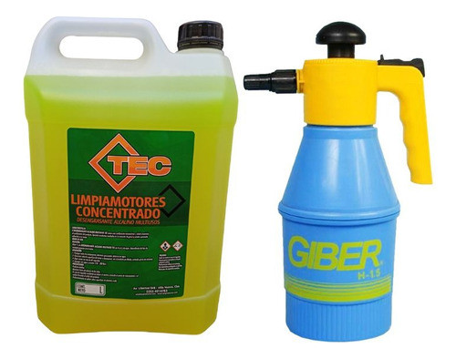 Desengrasante De Motor + Pulverizador Giber Tec 0