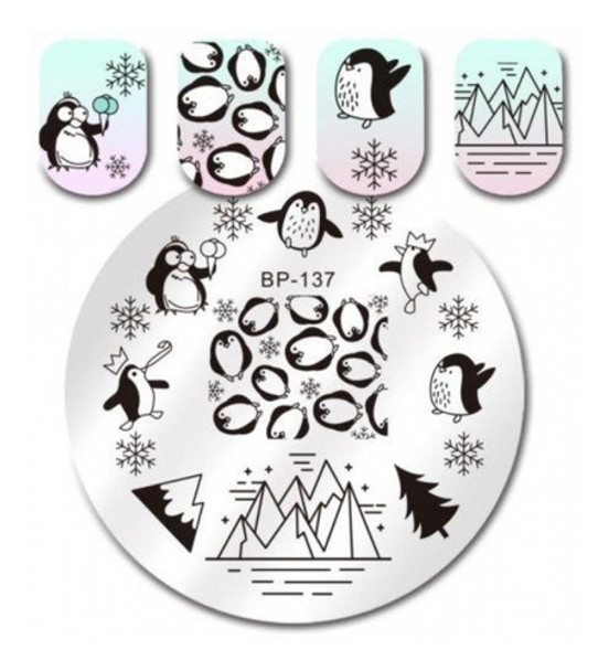 Born Pretty Placa Sello Estampa Uñas Stamping Bp-137 Pinguin 0 Born Pretty Placa Sello Estampa Uñas Stamping Bp-137 Pinguin 0