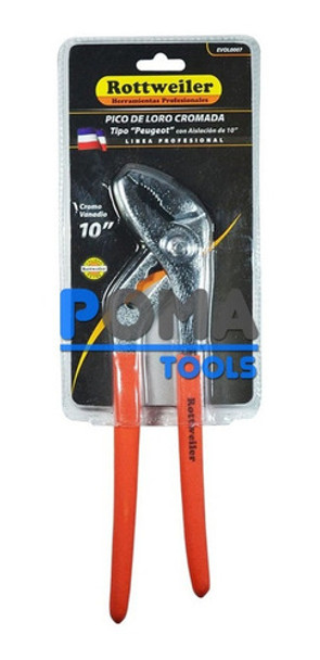 Pinza Pico De Loro 10'' Pulgadas Cromada Con Aislacion Rtw 0