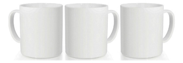 Jarro Mug Taza Polímero Recto Sublimable Blanco Villa Crespo 0