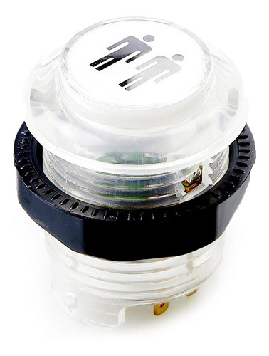 Boton Pulsador Arcade Led Generico 30mm Luz Jugador 2 Trans 0