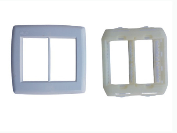 Lote 15 Placas 4x4 + Suporte P/ 6 Módulos Ilumi Viena Branco 0