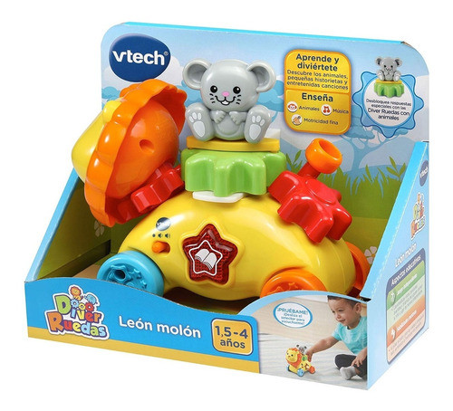 Arrastre  Vtech Leon Molon Diver Ruedas Interactivo 0
