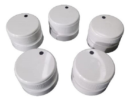 Perilla Para Cocina Volcan 2 Piezas Blanca 8mm X5 Unidades 0