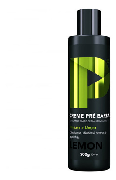 Creme Pré Barba Play Barber 300g Lemon Limão Com Esfoliante 0