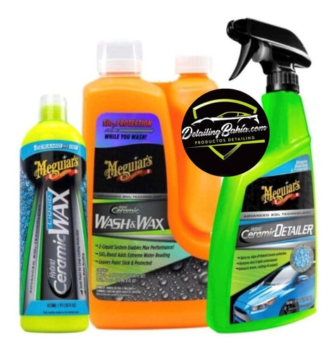 Kit Premium Meguiars Hybrid Ceramic Shampoo + Quick + Cera 0