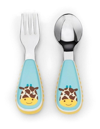 Set Cuchara Y Tenedor Skip Hop Jirafa 0