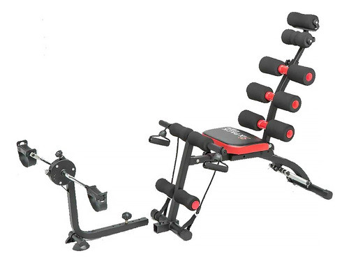 Banco Multifuncional + Pedalera Seven Pack Care Musculos Cuo 0