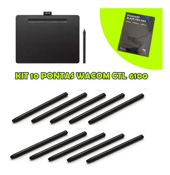 10x Pontas Para Caneta Wacom Intuos Ctl 6100 Alta Qualidade 0