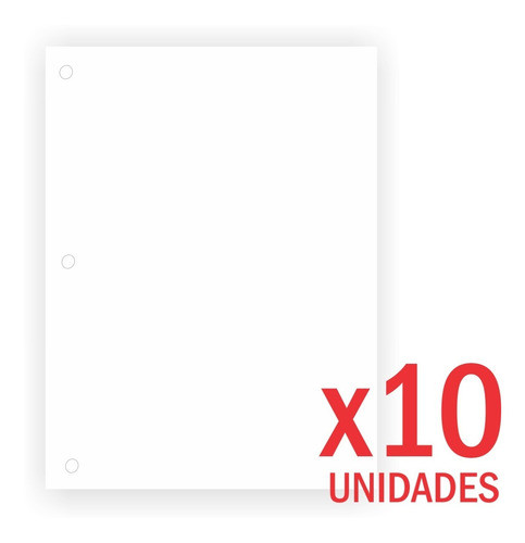 10 Repuesto Hojas Nº3 Blanco 60 Hojas Tipo Canson  Dibujo 0