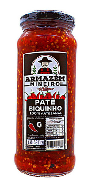 Patê Pimenta Biquinho 300g Grau De Ardência 0 0