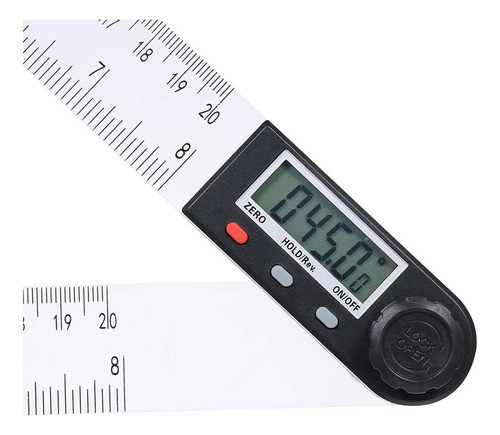 0-200mm Digital Angle Ruler Goniômetro Eletrônico 360° 0