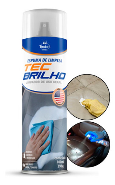 Limpa Estofado Espuma Limpadora Remove Manchas Sujeira 300ml 0