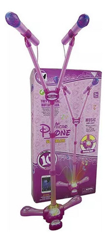Microfono Pie Doble Luz Sonido Conexion Cel Ploppy.3 367012 0