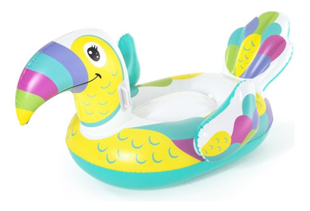 Colchoneta Flotador Tucan Colores Inflable 173x91 Cm Bestway 0