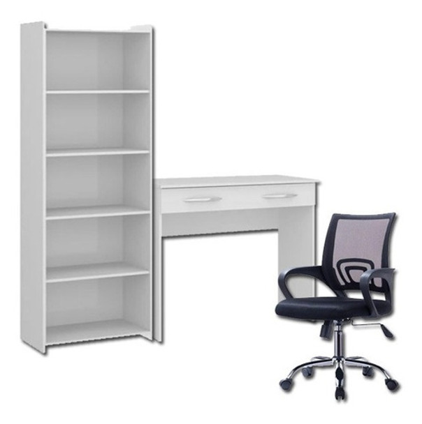 Combo Escritorio B- Biblioteca - Mesa De Pc - Silla Pc - Lcm 0