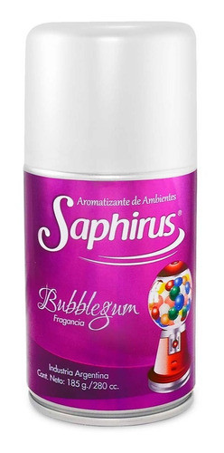 Saphirus Bubblegum Fragancias Aromatizador Pack X 3 Unidades 0