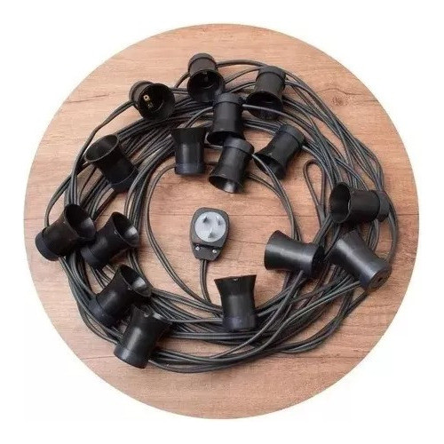 Guirnalda De Luces 15 Metros Tipo Kermesse Exterior Patio 0