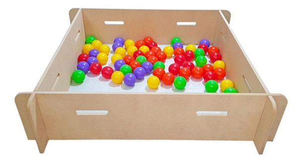 Pelotero Montessori Encastrable 1mtsx1mts-listo Para Pintar! 0