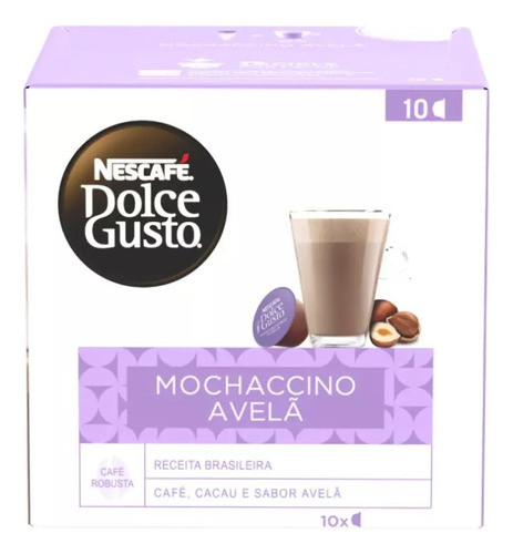 10 Cápsulas Dolce Gusto Mochaccino Avela Avellana Cafe 0