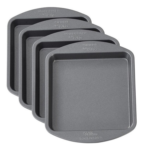 Juego De Moldes Para Torta Cuadrada X 4 Wilton 0