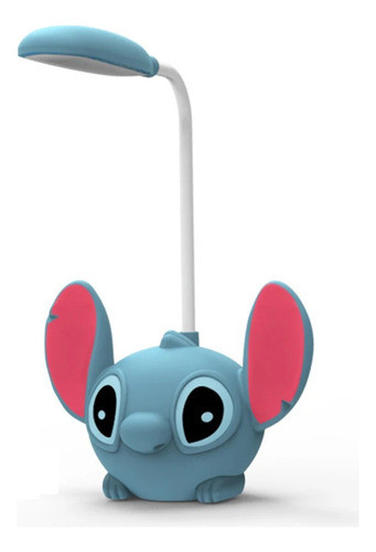 Luminaria De Estudos Stitch Com Hate Flexivel E Apontador 0