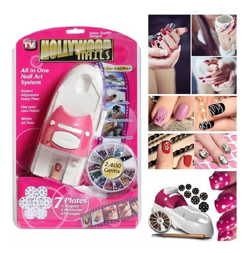 A Conjunto De Impressoras Nail Art Perfect Pattern Press On 0