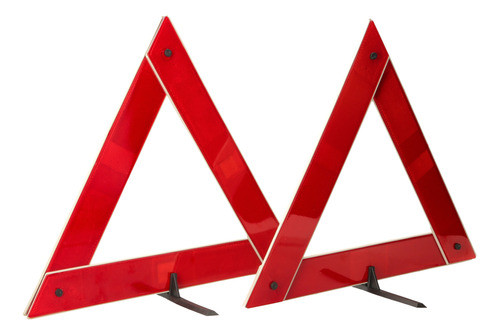 Caja Par De Balizas Triangulares Auto 0