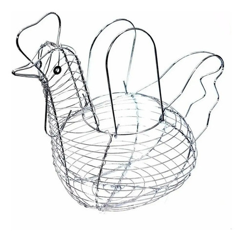 Huevera Gallina Cromada Porta Huevos Animal Granj Serbazares 0