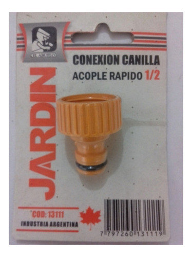 Conexion Canilla Acople Rapido 1/2 . El Abuelo. Ferresur 0