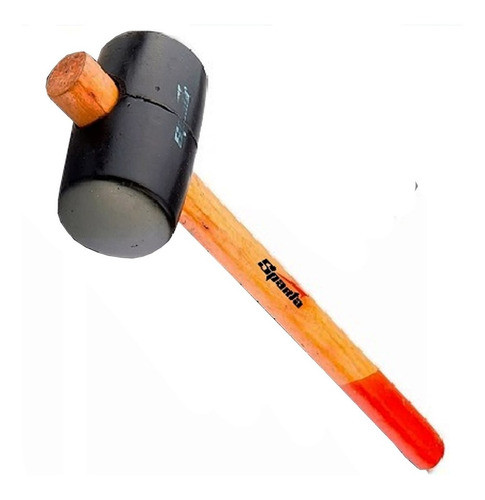Martelo Para Azulejista Borracha 450g Preto Sparta 0