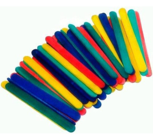 Palito De Sorvete Colorido Ponta Redonda Pct C/ 200 Unidades 0
