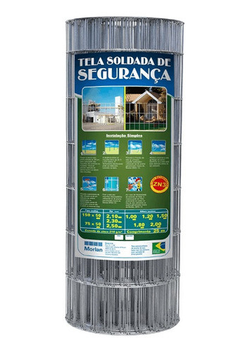 Tela Soldada Multiuso Alambrado 15x5 1,2x25m 2,3mm Morlan 0